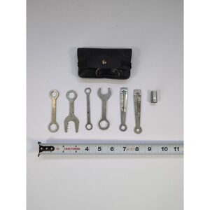 Vintage MAFAC Tool Kit Underseat 6 Wrenches 1 Socket Bike Repair Kit France